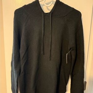 Amazon Essentials Black V Neck Hoodie